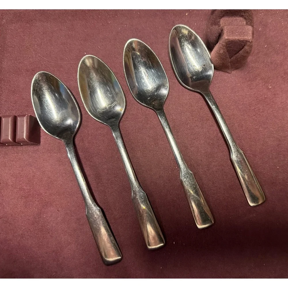 Oneida‎ Wm A Rogers Friendship Stainless Teaspoons Set of 4 Silverware Flatware